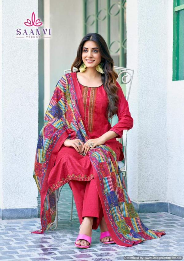 Saanvi Romani Cambric Cotton Printed Dress Material